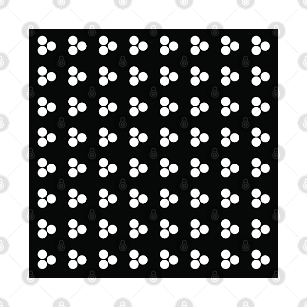 Black and White Polka Dots Seamless Pattern 013#002 by jeeneecraftz