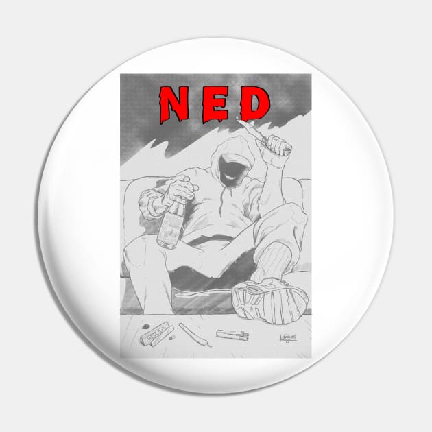 NED Pin by BarnesComicArt