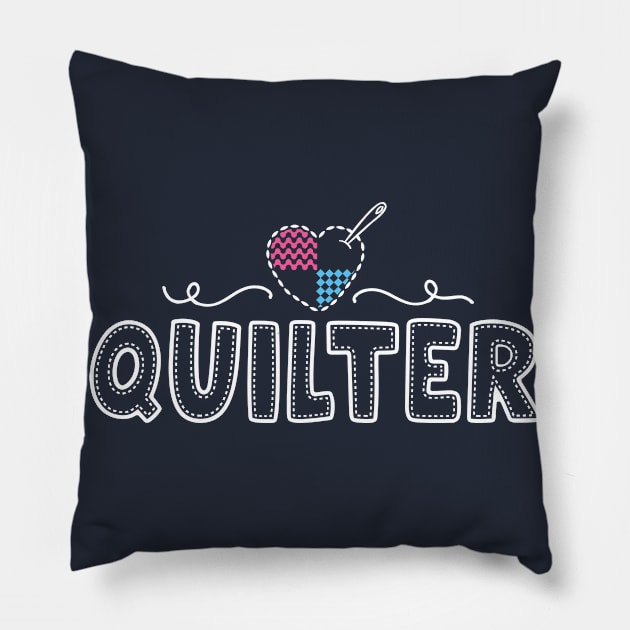 Quilter Shirts For Women Quilting Gift Love Quilt Sewing Pillow by 14thFloorApparel