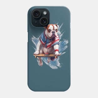 Bulldog superhero Phone Case