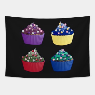 Outer Senshi Cupcakes Pattern Tapestry