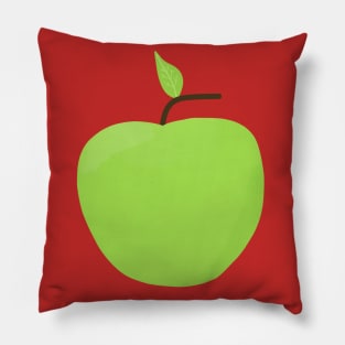 Apple. Fruit drawing. Pillow