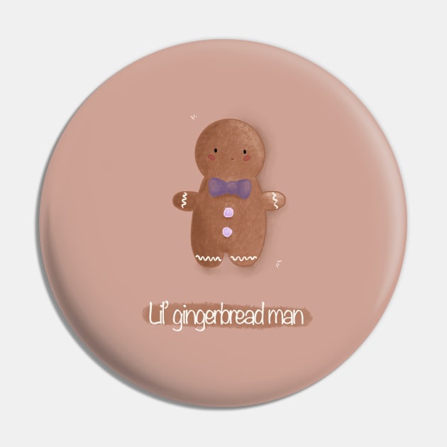 Lil gingerbread man Pin by Mydrawingsz