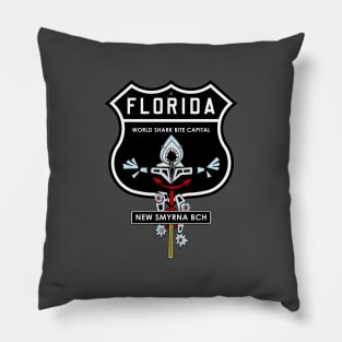 Florida Shark Bite World Capital Is New Smyrna Beach Pillow