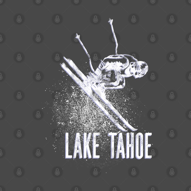 Lake Tahoe Downhill Ski Mountain Resort Vintage Skier Gift by Pine Hill Goods