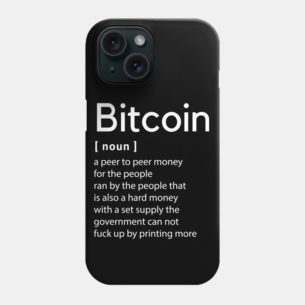 Bitcoin Definition Phone Case by CryptoDeity