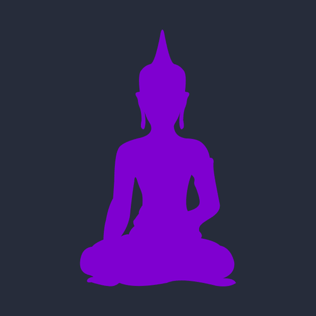 Simple Violet Buddha by XOOXOO