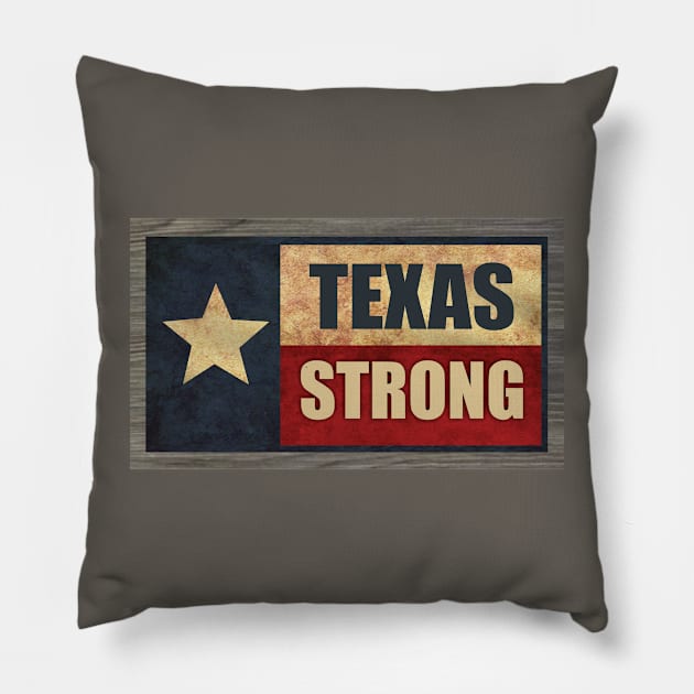 Texas Strong Pillow by Dale Preston Design