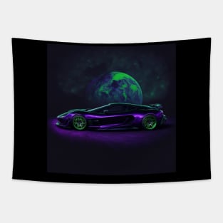 Galaxy Sport Car | Galactic Velocity: A Stellar Night Ride Tapestry