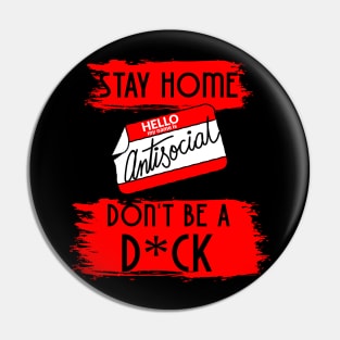 Stay Home Pin