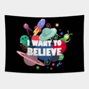 UFO I Want To believe Alien Tapestry