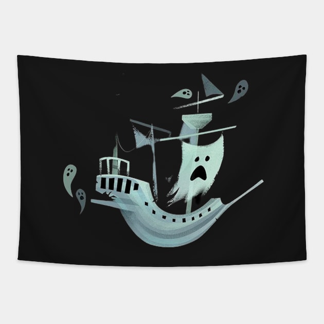 ghost ships Tapestry by euror-design