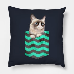 cat lover ragdoll cat in pocket Pillow