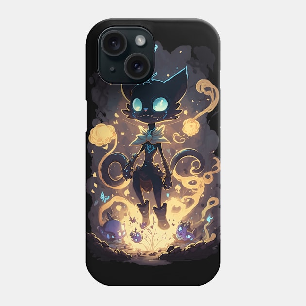 Skeletoon Cat #3 Phone Case by Spaksu