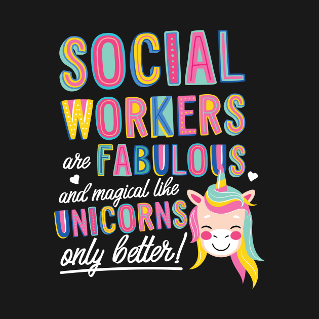 Social Workers are like Unicorns Gift Idea by BetterManufaktur