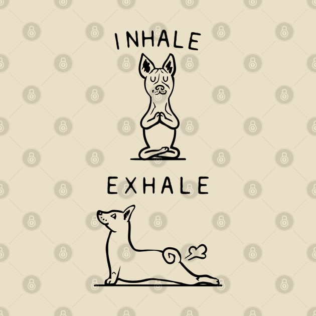 Inhale Exhale Basenji by huebucket