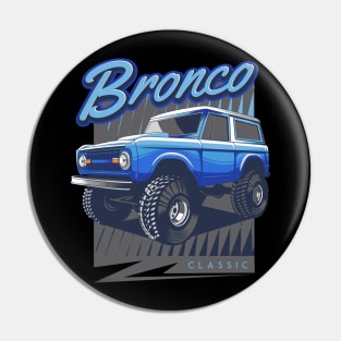 Classic Ford Bronco Blue Pin