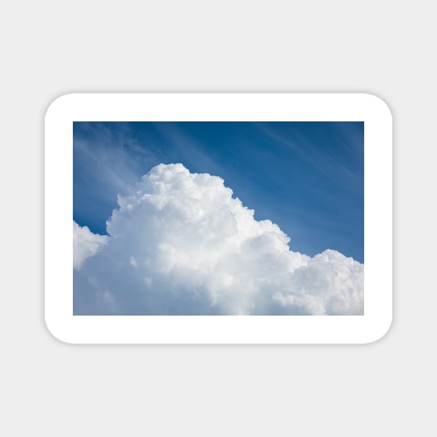 Rising storm cloud and blue sky Magnet by Juhku