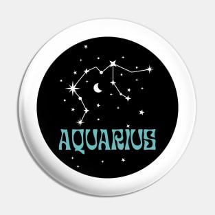 Aquarius constellation Pin