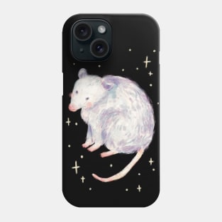 Opossum Lover Illustration - Live Ugly Fake Your Death - Possum Phone Case