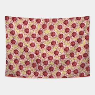 Red Flowers Tapestry