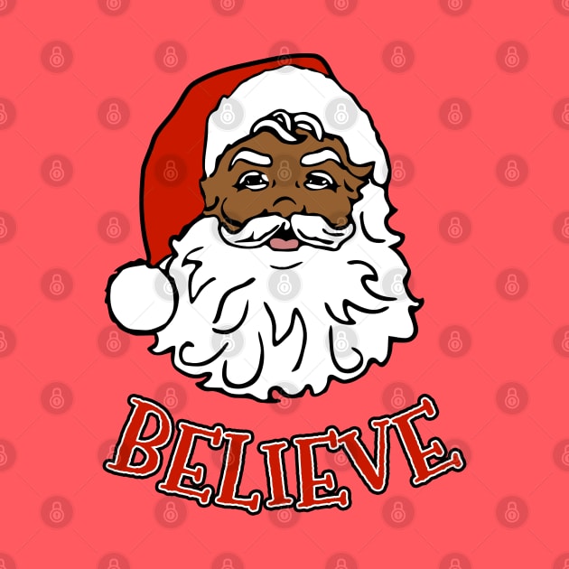 Black Santa Believe by JCD666