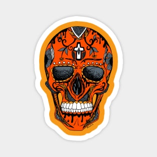 Orangrey Los Muertos Skull Magnet