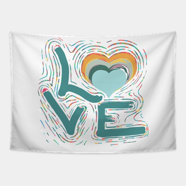 Funny Unisex Flag Gift Love Bisexual Tapestry by Luca loves Lili