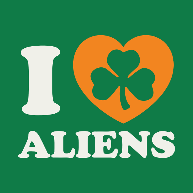 St. Patrick’s Day Alien Funny Irish UFO Sci Fi by PodDesignShop
