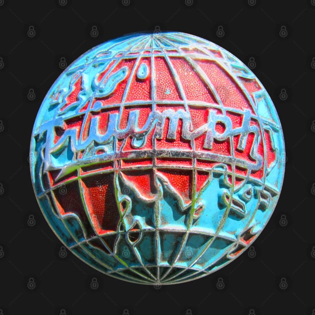 Triumph globe classic car logo badge by soitwouldseem