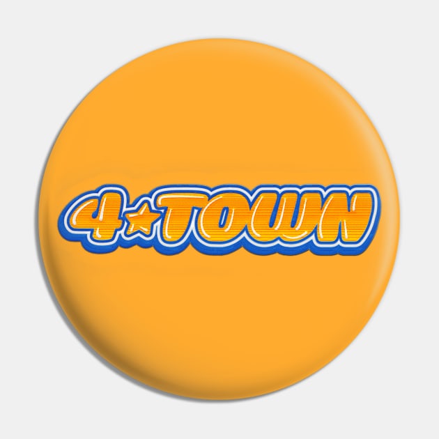 Four Town embroidery Pin by Mrmera