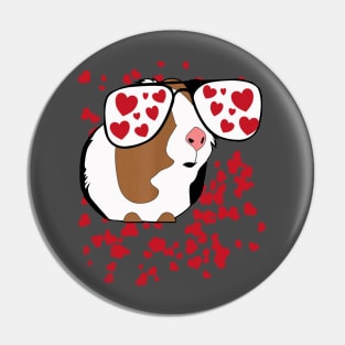 Guinea Pig Lover | Valentine with big heart Pin