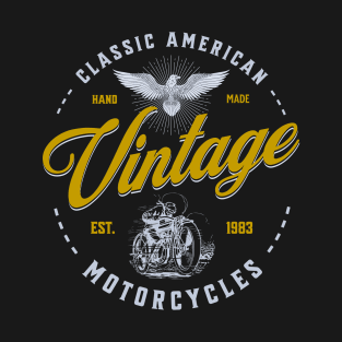 Classic American Vintage Motorcycles T-Shirt