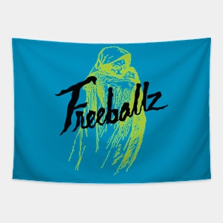 Freeballz Logo Green Dark Tapestry