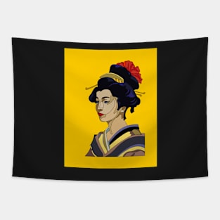 Yellow Geisha Tapestry