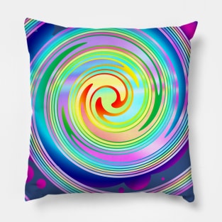 Amazing Rainbow circle effects Pillow