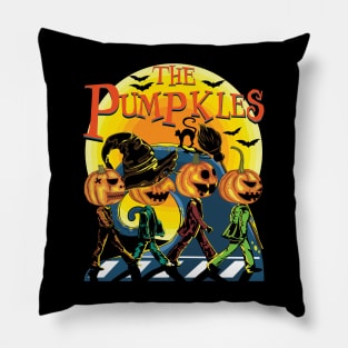 The Pumpkles Funny Halloween Pumpkin Pillow