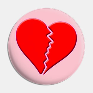 Broken Heart Pin