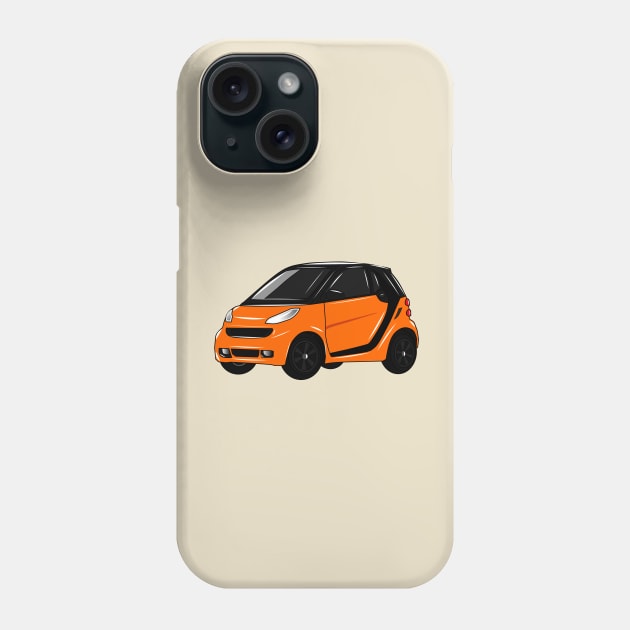 Micro car cartoon illustration Phone Case by Miss Cartoon