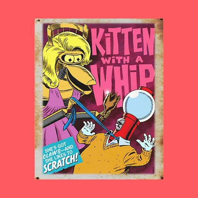 Mystery Science Rusty Barn Sign 3000 - Kitten With a Whip by Starbase79
