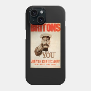 Retro poster - pub - vintage - Britons army - God save the king - Phone Case