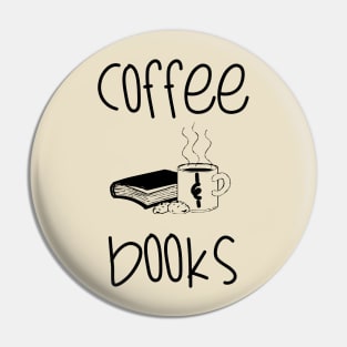 Coffee and Books Pin