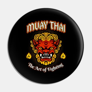 Muay Thai Martial Arts Demon Fighter MMA Pin