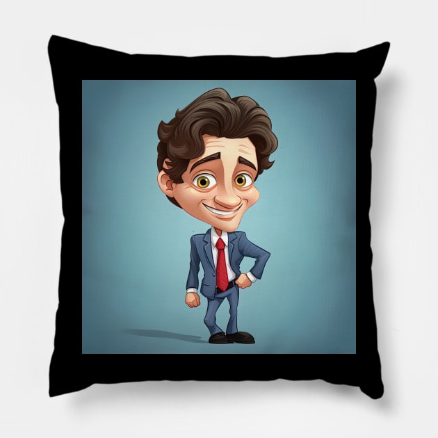 Justin Trudeau Pillow by ComicsFactory