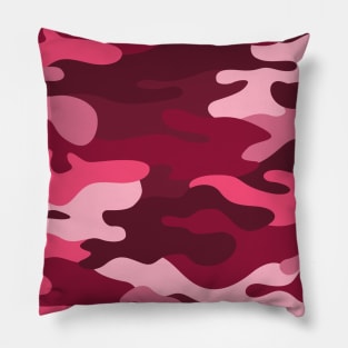 Camouflage Pattern Pink Girl Soldier War Pillow