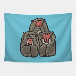 Three wise monkeys Tapestry