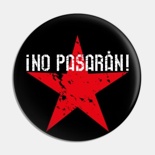 122 No Pasaran red Star Pin