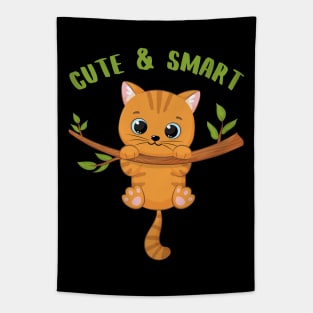 Cute and Smart Cookie Sweet kitty baby tiger cute baby outfit Tapestry