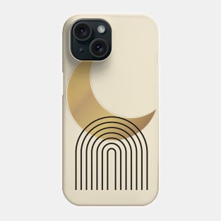 Abstract Golden Moon Phone Case