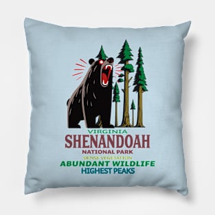 Shenandoah National Park Bear Pillow